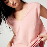 Cindy Sleeveless Tank Rose Blush