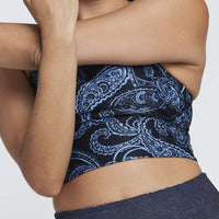 Avery Cropped Tank Sky Paisley