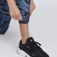 High Waist Reversible Leggings Sky Paisley
