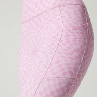 Remi Pocket Legging Check Wave Blossom