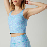 Thalia Ric Rac Tank Shabby Chic Ditsy Blue