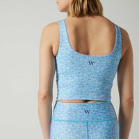 Thalia Ric Rac Tank Shabby Chic Ditsy Blue