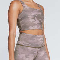Thalia Cropped Tank Light Truffle Camo