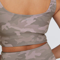 Thalia Cropped Tank Light Truffle Camo