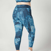 Rebel High Waist Legging Deep Lake Fern