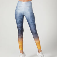 Bowie High Waist Legging Silk Metal