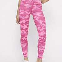 High Waist Reversible Leggings Neon Pink Cheetah - Neon Pink Camo PANTS W.I.T.H.-Wear It To Heart