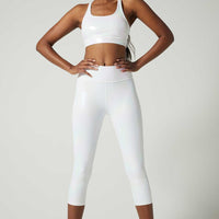 Aria Cropped Legging Celeste