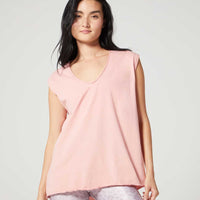 Cindy Sleeveless Tank Rose Blush