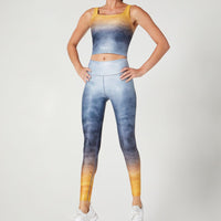 Thalia Cropped Tank Silk Metal