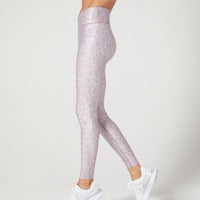 Bowie High Waist Legging Satin Cheetah Blush