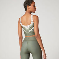 Thalia Cropped Tank Inked Tie Dye