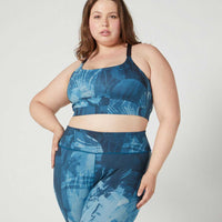 Monique Strappy Bra Deep Lake Fern