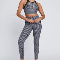 Jia Bra Black And White Houndstooth