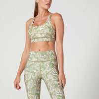 Strappy Bra Calico Sage