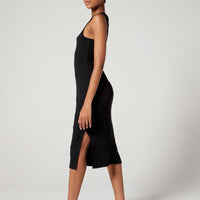 Jane Rib Dress Jet Black
