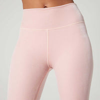 Bowie High Waist Legging Velvet Rose Blush