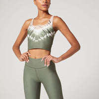 Thalia Cropped Tank Inked Tie Dye