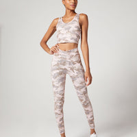 Anna Cropped Tank Blush Cascade Camo