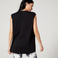 Cindy Sleeveless Tank Jet Black