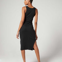 Jane Rib Dress Jet Black