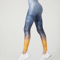 Bowie High Waist Legging Silk Metal
