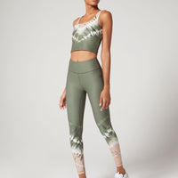 Thalia Cropped Tank Inked Tie Dye