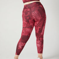 Rebel High Waist Legging Magenta Fern