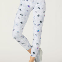 High Waist Reversible Legging Asteroids Silver