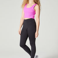 Anna Cropped Tank Stretch Rib Orchid