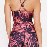 Avery Cropped Tank Infrared Tie Dye WITHDEV