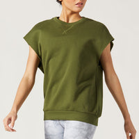 Chelsea Sleeveless Sweatshirt Lichen