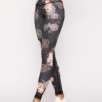 High-Waist Reversible Legging Black Denim