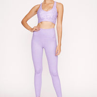 High-Waist Reversible Legging Violet Denim Tigress