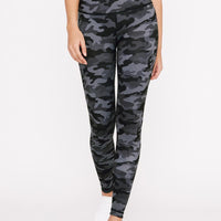 High-Waist Reversible Legging Black Scarlet