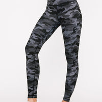 High-Waist Reversible Legging Black Scarlet