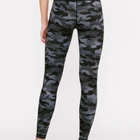 High-Waist Reversible Legging Black Scarlet