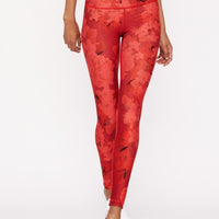 High-Waist Reversible Legging Red Scarlet