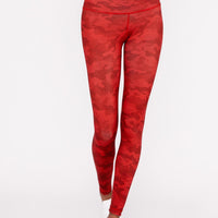 High-Waist Reversible Legging Red Scarlet