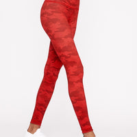 High-Waist Reversible Legging Red Scarlet