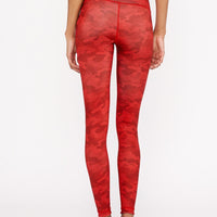 High-Waist Reversible Legging Red Scarlet