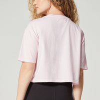 Marisa Cropped Boxy Tee Superpink