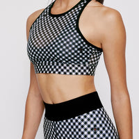 Noa Crossback Bra Black Gingham