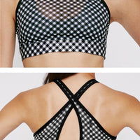 Noa Crossback Bra Black Gingham