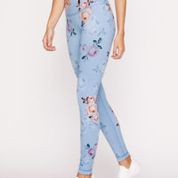 High-Waist Reversible Legging Indigo Denim