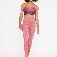 High-Waist Reversible Leggings Carmine Ray Tie Dye