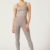 Anna Cropped Tank Celsius Taupe