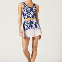 Anna Cropped Tank Navy Coral