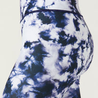 High Waist Reversible Legging Navy Coral