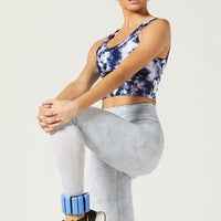High Waist Reversible Legging Navy Coral